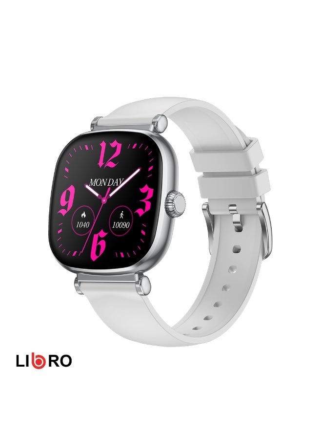 Libro Aura – Fashion  Smartwatch Silver - Image 5